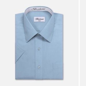 Berlioni Italy Long Sleeve Button-Down Dress Shirt Size M